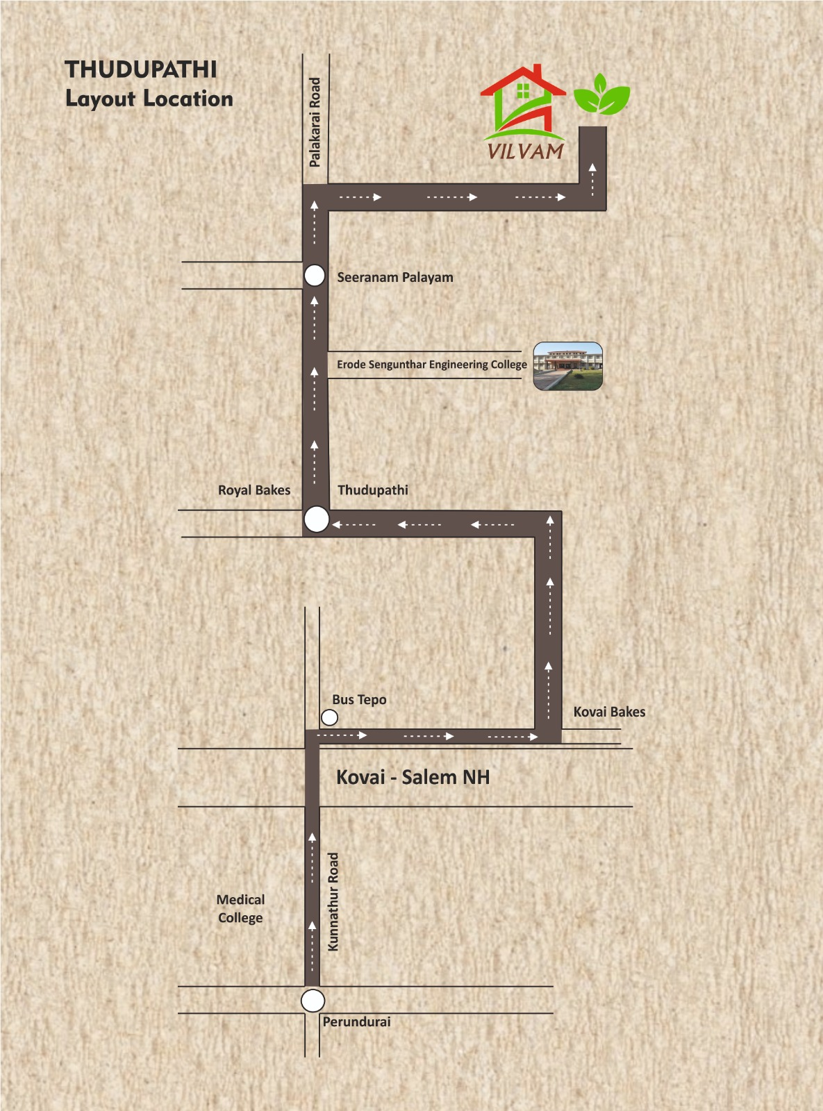 Green environment at Vilvam City residential layout